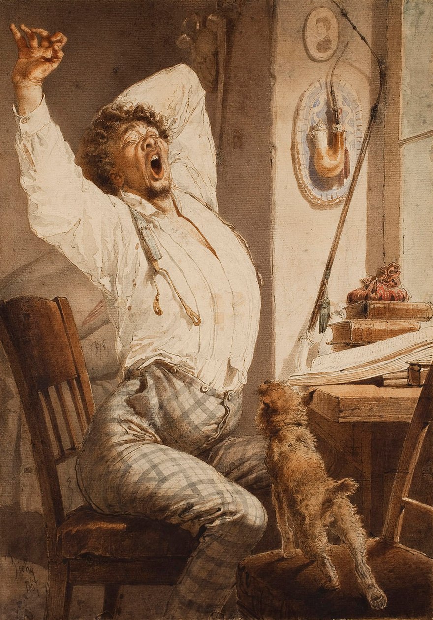 Mladý muž (ráno) od Mihaly von Zichy
