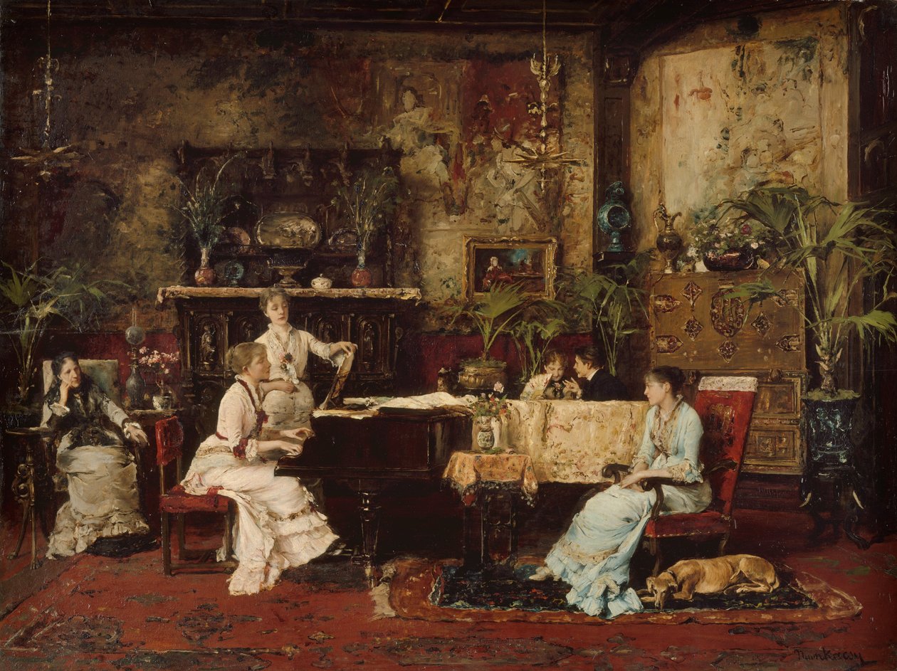 Hudební místnost, 1878. od Mihály Munkácsy