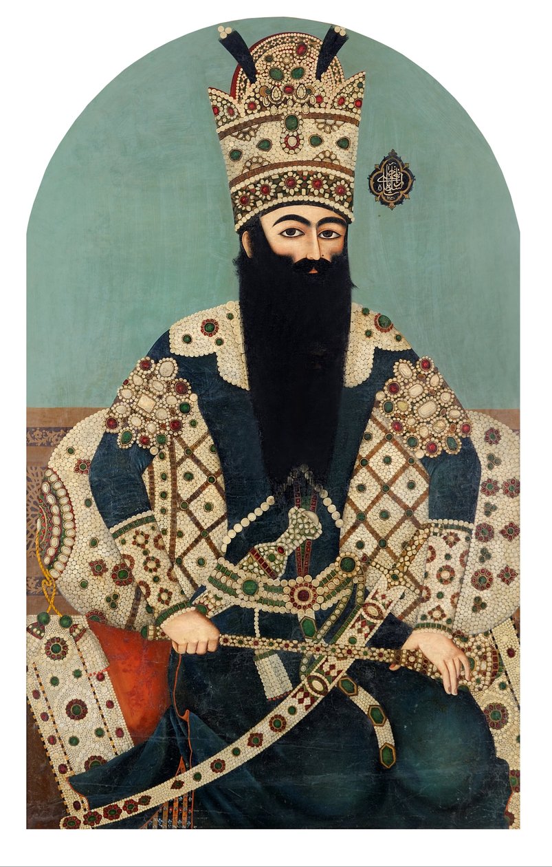 Portrét af Fateha Shahovi od Mihr Ali