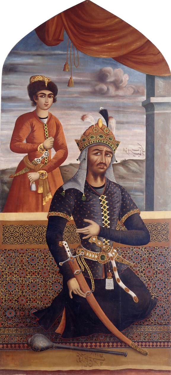 Portrét Afrasiyaba, krále Turanu, kolem roku 1803-4 od MihrAli