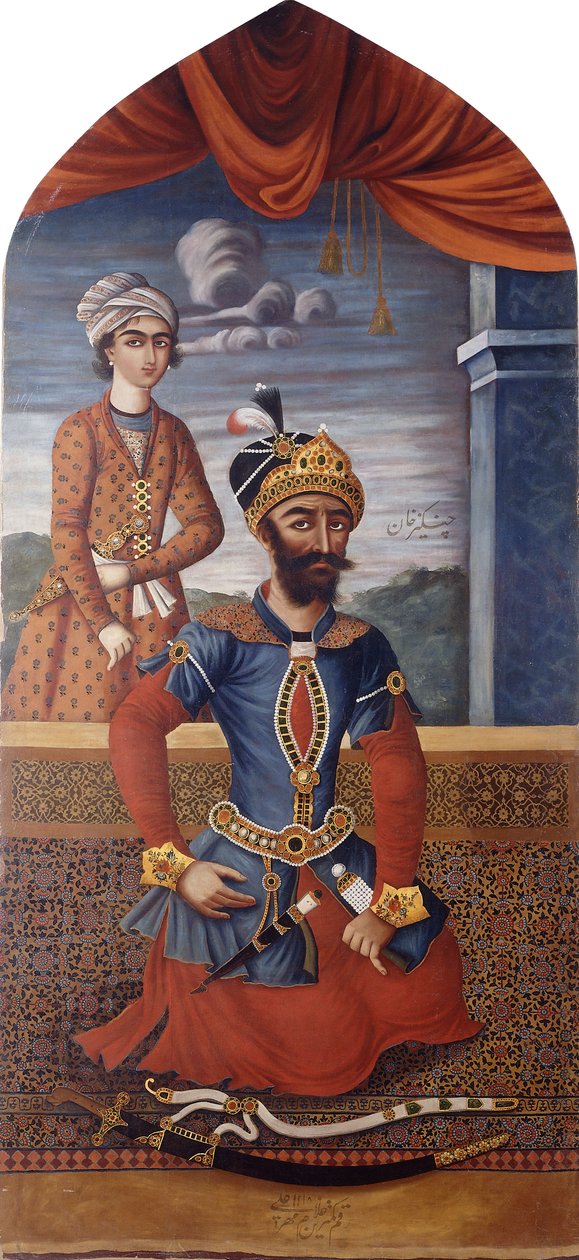 Portrét Čingischána, c1803-4 od MihrAli