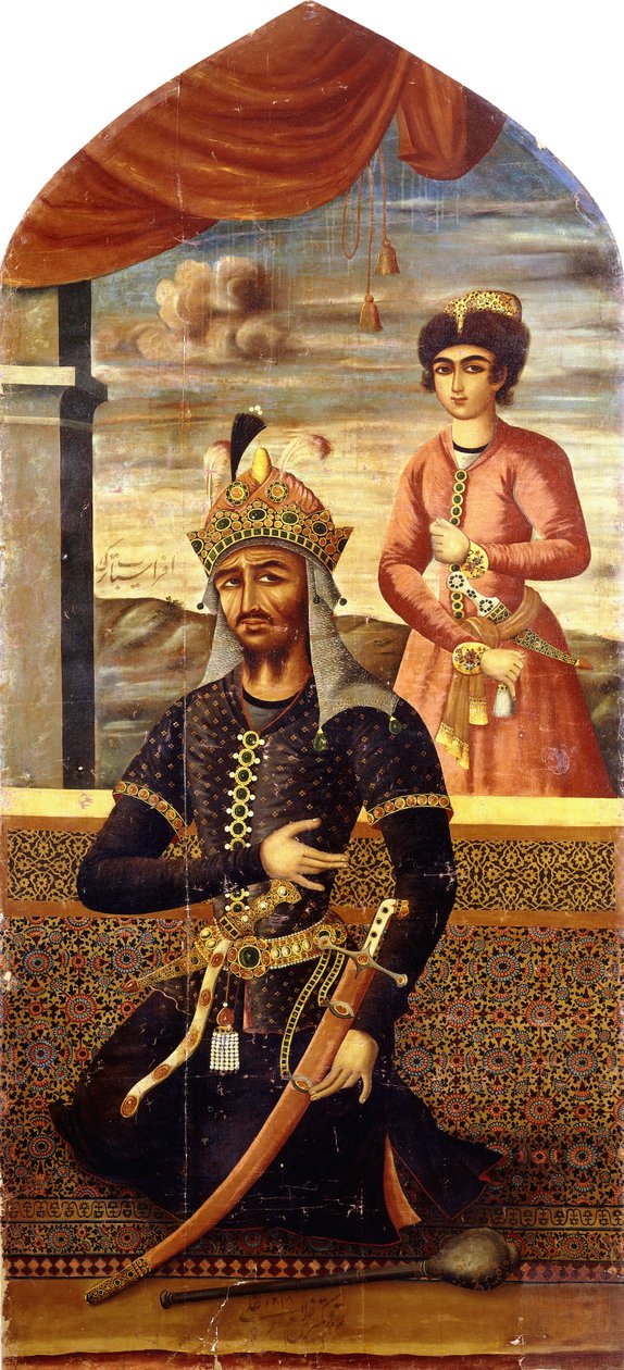 Portrét Afrasiyaba, krále Turanu, kolem roku 1803-4 od Mihr Ali