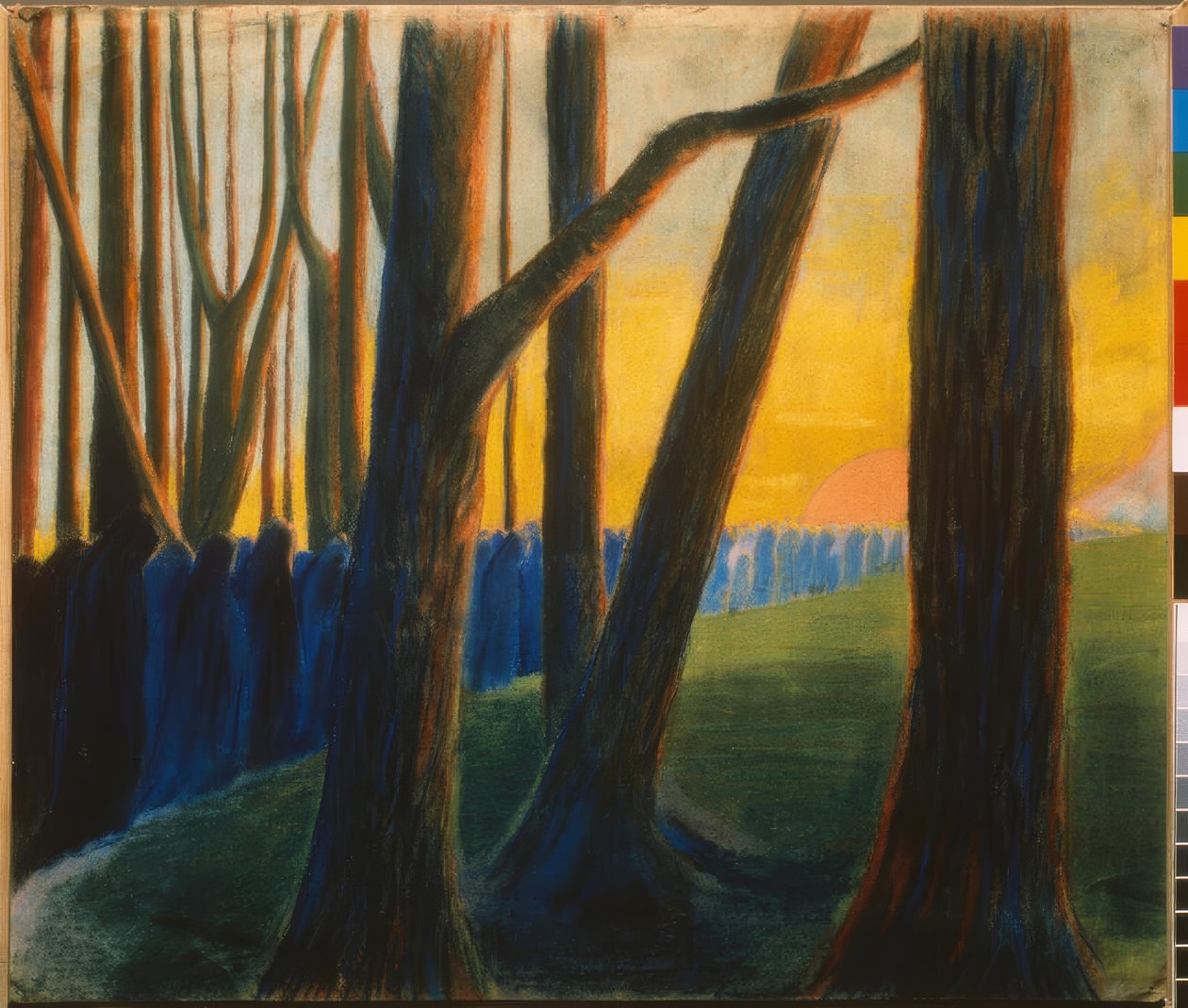 Pohřební symfonie (III) od Mikalojus Ciurlionis