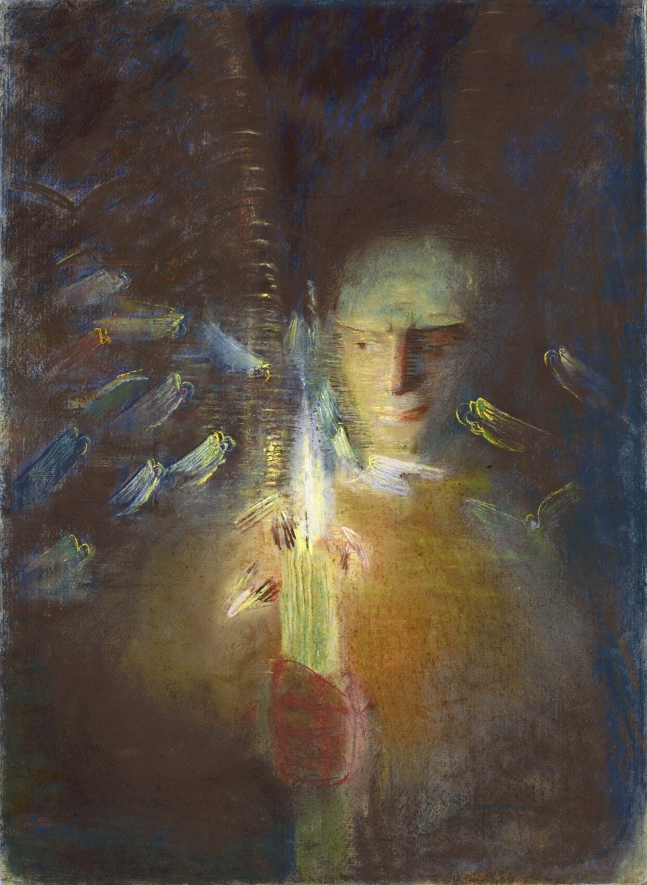 The Truth par Ciurlionis, Mikalojus Konstantinas (1875-1911). Pastel on paper, size : 91x66,8   1401358   cs       czech Successfully Translated  Original: Ezau verkoopt zijn eerstgeboorterecht aan Jacob Vlakdecoraties met scènes uit het Oude Testament in  od Mikalojus Konstantinas Čiurlionis
