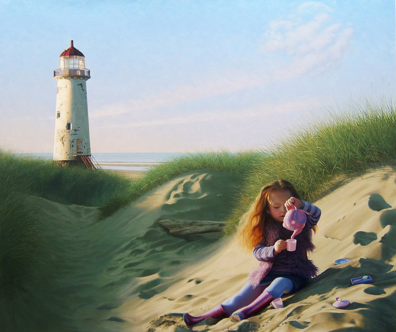 Piknik, 2011 (olej na plátně) od Mike Briscoe