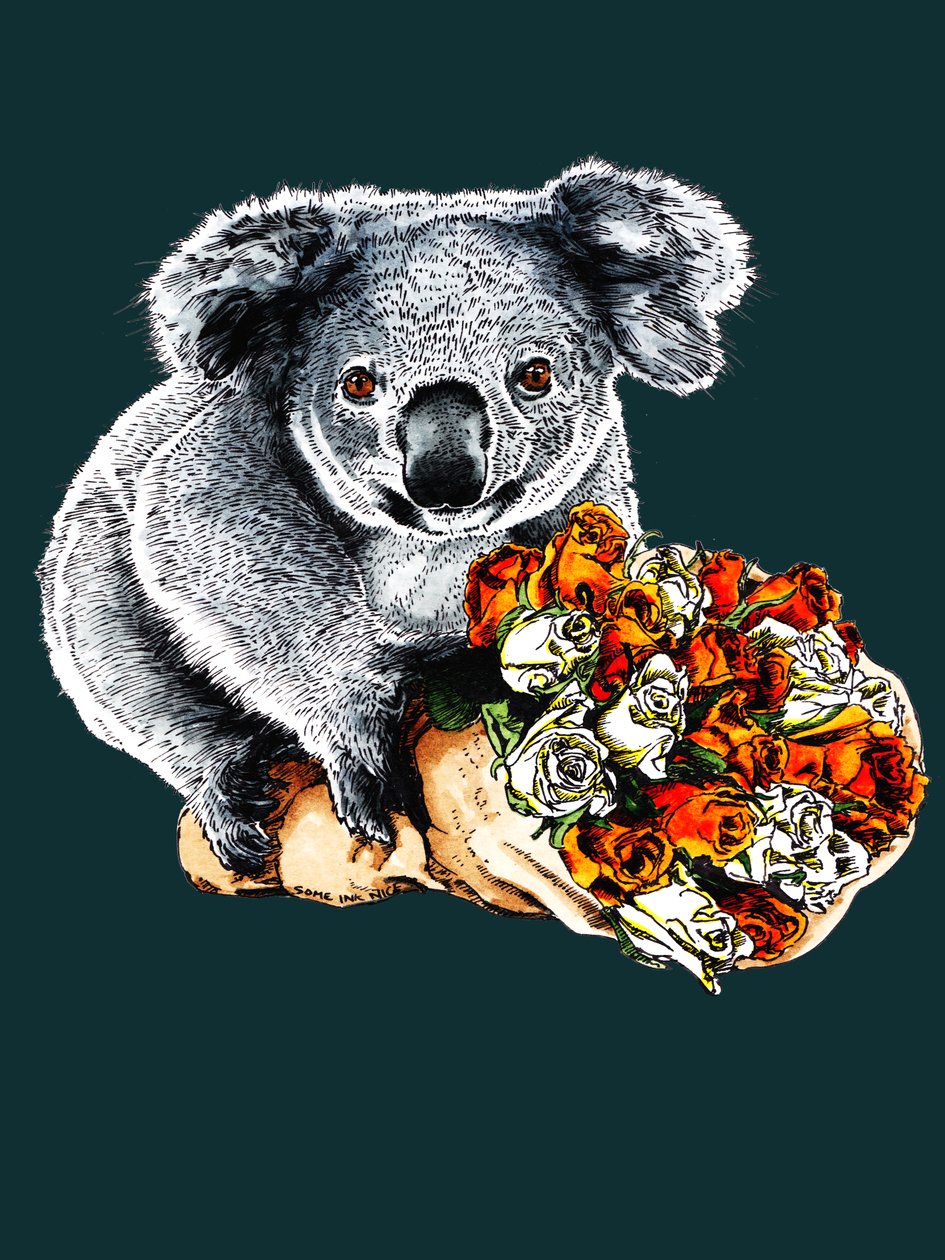 Díky Koala na Deep Cyan, 2020 od Mike Davis