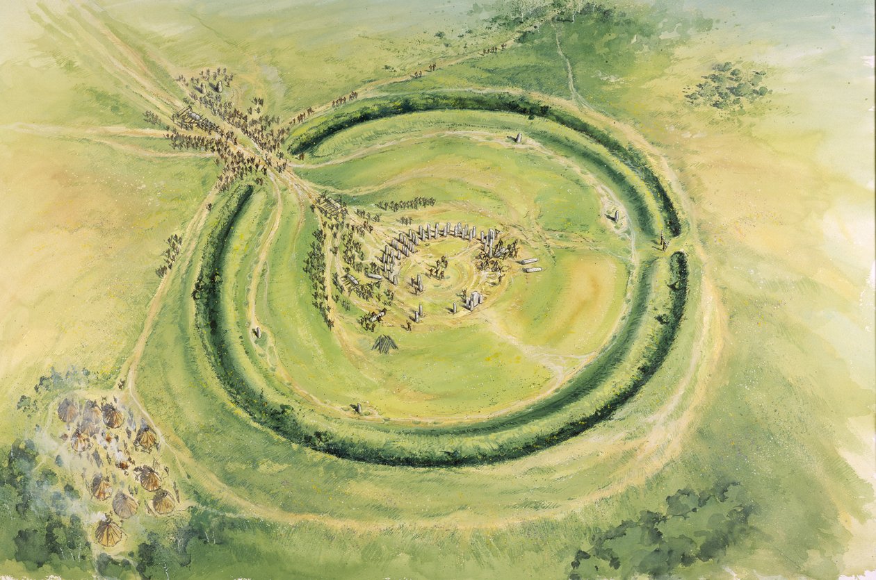 Stonehenge, fáze 3, c20. století před naším letopočtem, c1990-2010 od Mike Seaforth