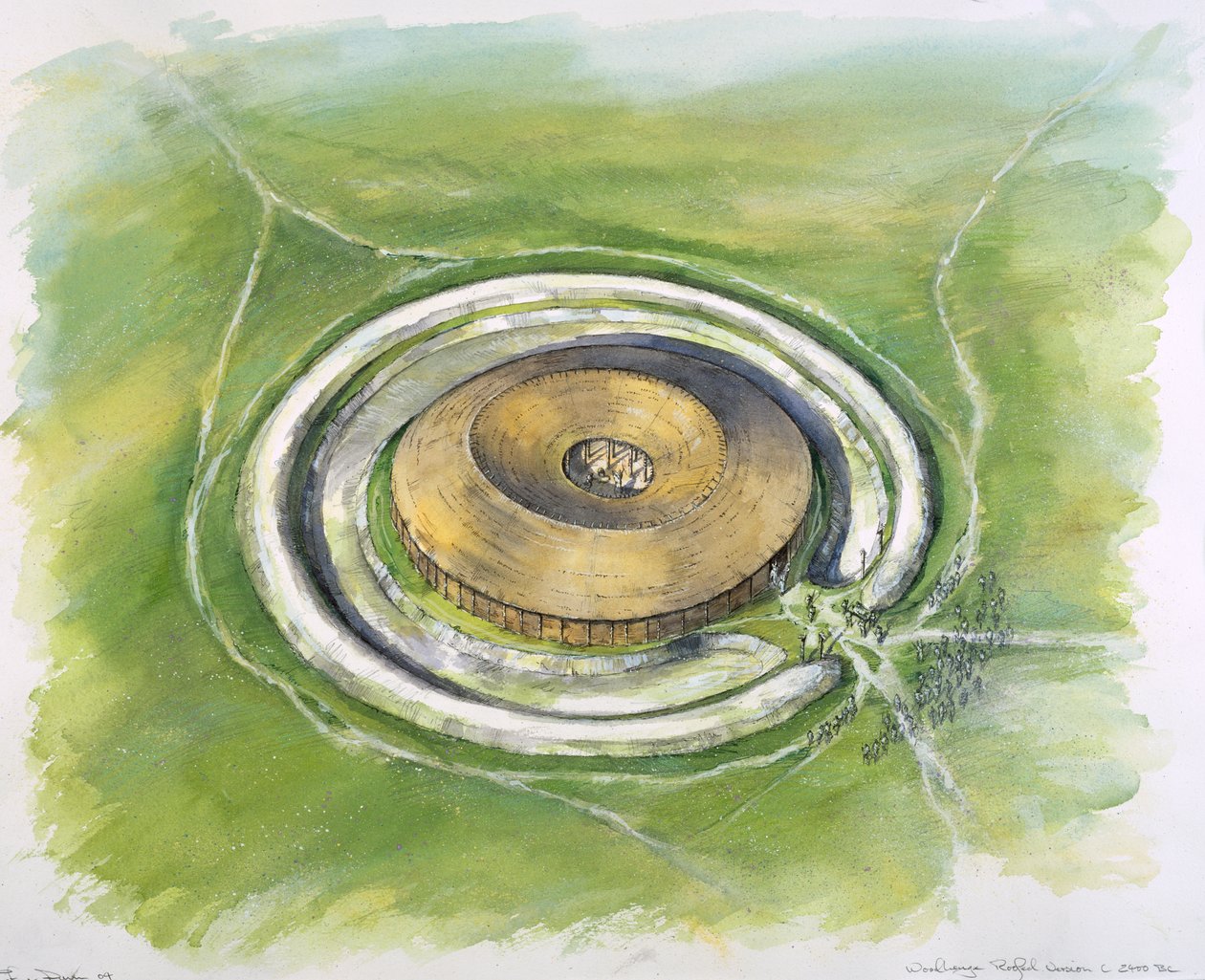 Woodhenge, c25. století před naším letopočtem, c1990-2010 od Mike Seaforth