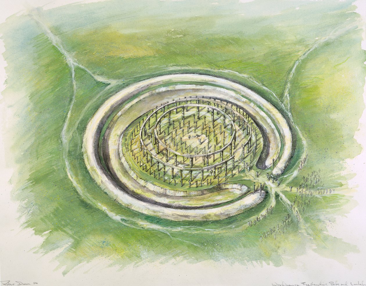 Woodhenge, c25. století před naším letopočtem, c1990-2010 od Mike Seaforth