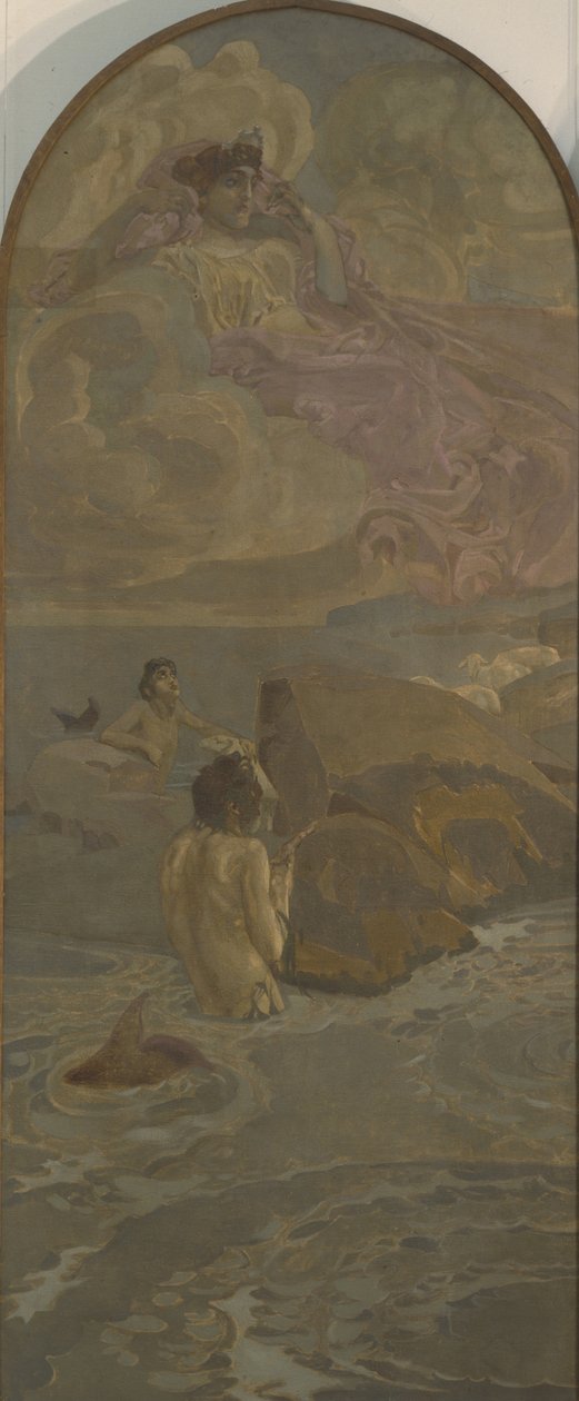 Červen, levý panel triptychu The Judgment of Paris, 1893 od Mikhail Aleksandrovich Vrubel
