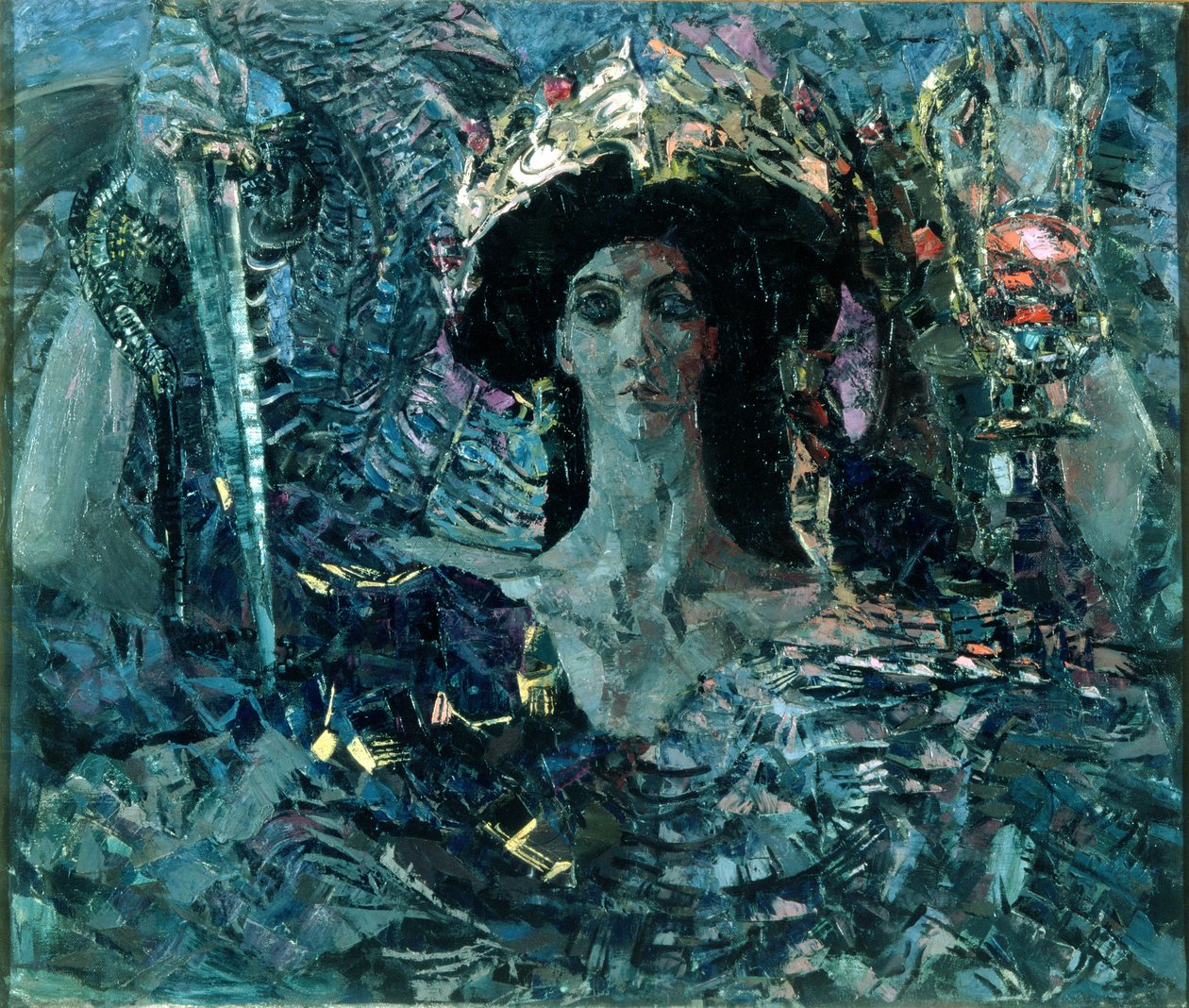 Šestikřídlý seraf, 1904 od Mikhail Aleksandrovich Vrubel