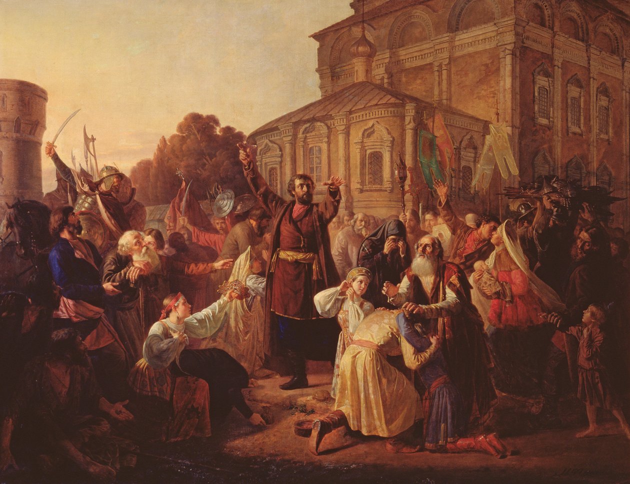 Mini († 1616) apelující na novgorodské v roce 1611, 1861 od Mikhail Ivanovich Peskov