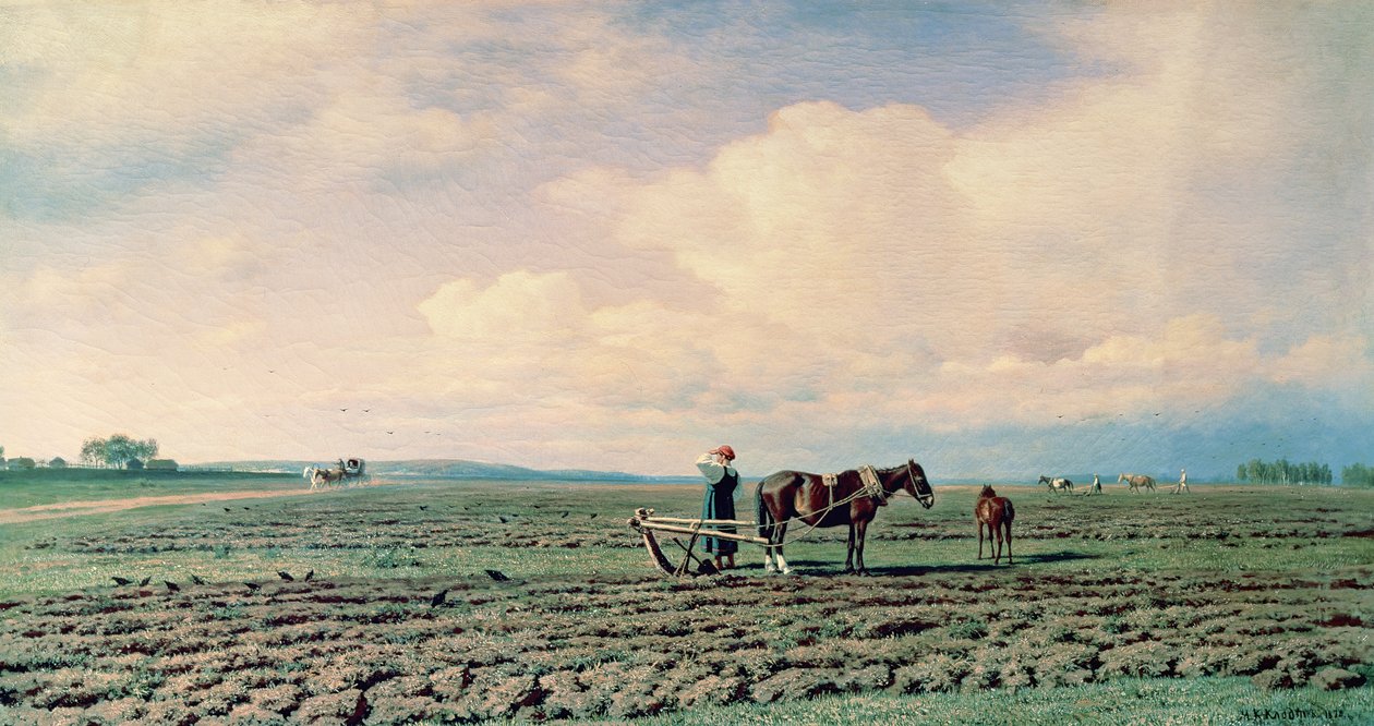 V poli, 1872 od Mikhail Konstantinovich Klodt
