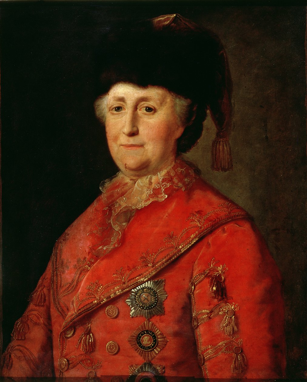 Portrét Kateřiny II. Veliké (1729-96) v cestovním kostýmu, 1787 od Mikhail Shibanov
