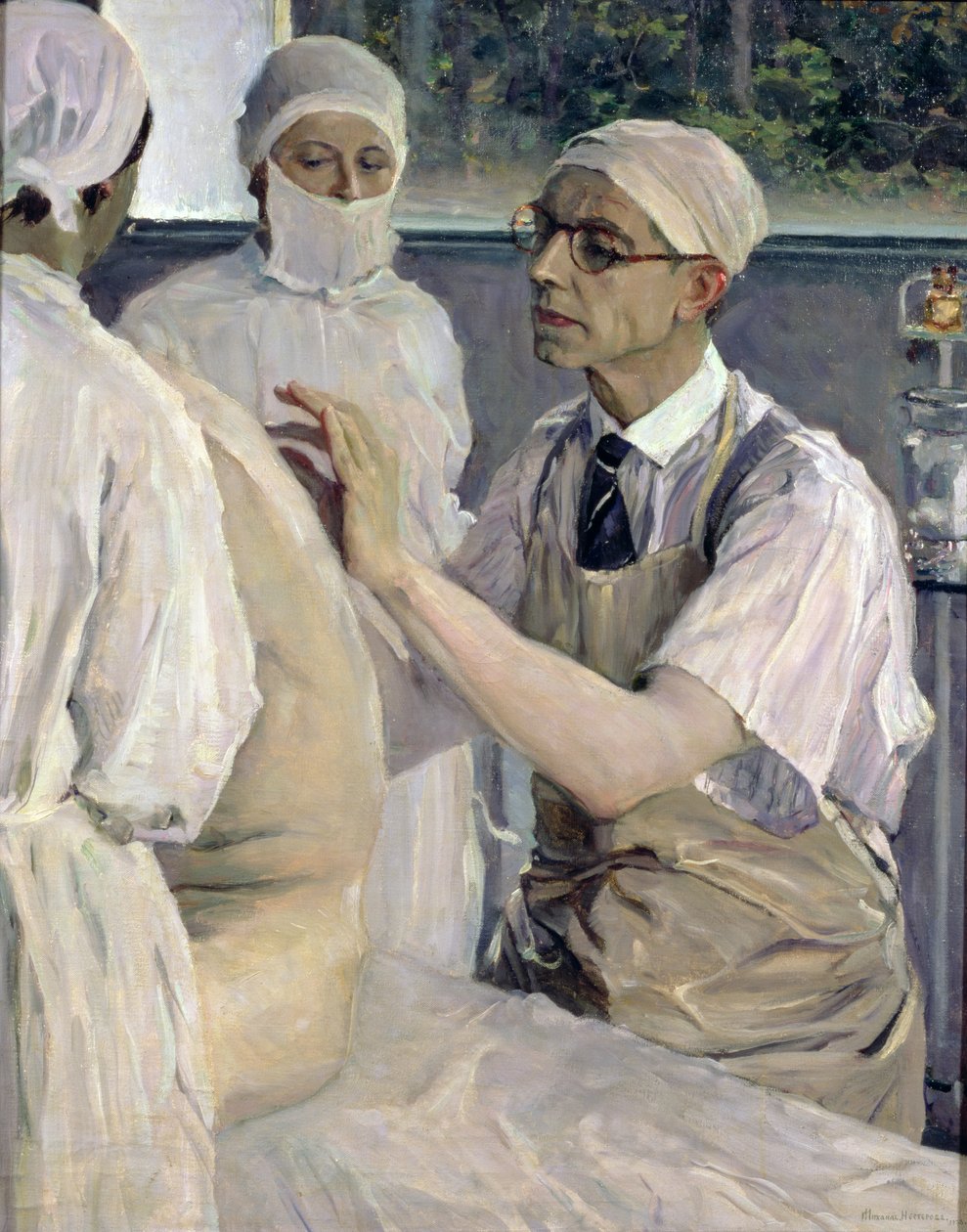 Portrét chirurga Sergeje Sergejeviče Yudina (1891-1954) 1933 od Mikhail Vasilievich Nesterov
