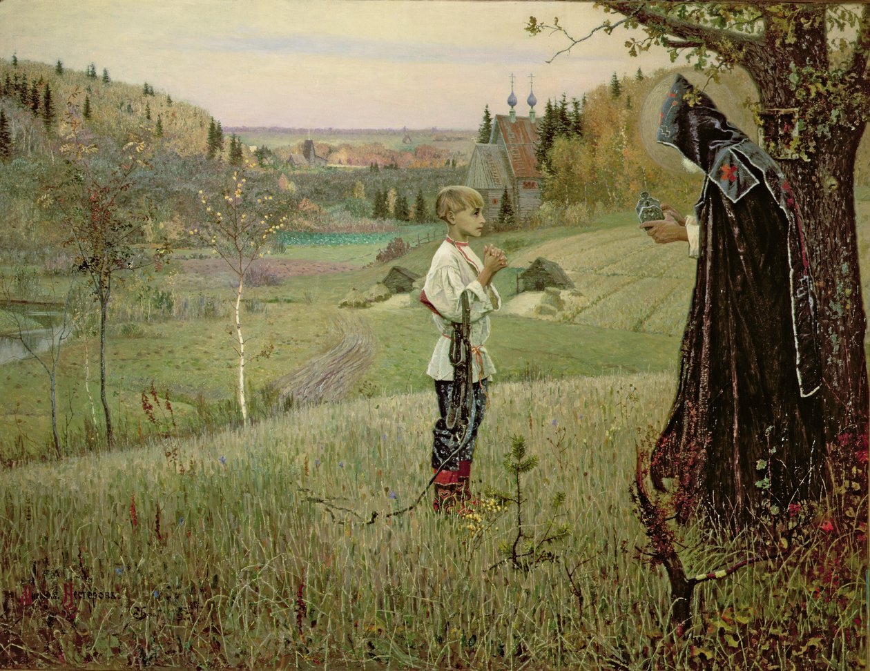 Vize mladého Bartoloměje, 1889-90 od Mikhail Vasilievich Nesterov