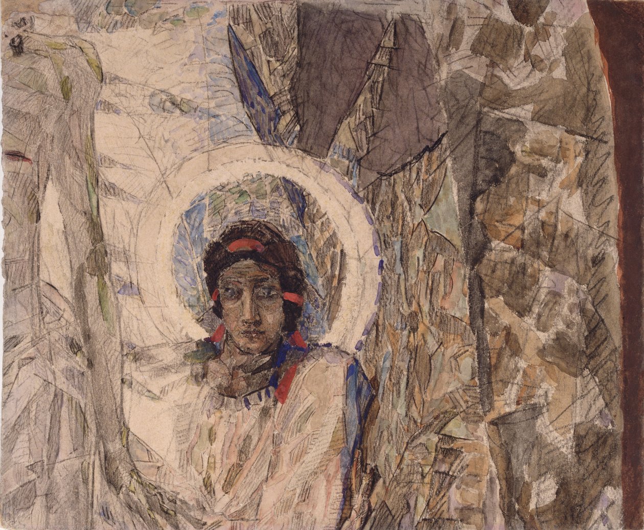Angels Head, 1887 od Mikhail Aleksandrovich Vrubel