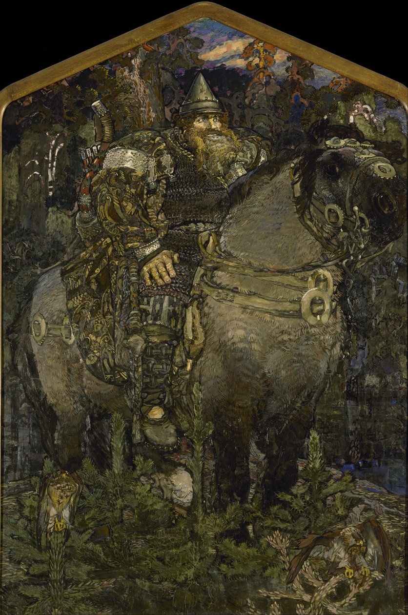 Bogatyr, 1898 od Mikhail Aleksandrovich Vrubel