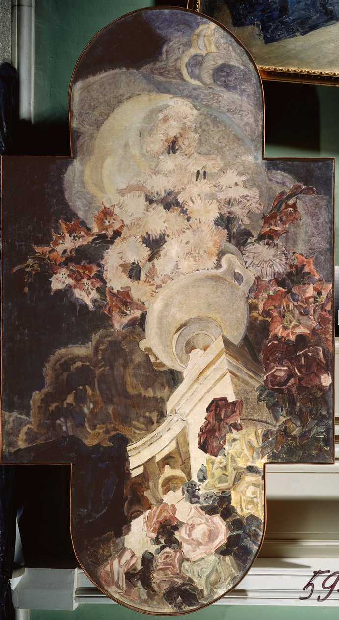Chryzantémy (Chryzantémy) - obraz Michaila Alexandroviče Vrubela (Vrubel) (1856-1910), olej na plátně od Mikhail Aleksandrovich Vrubel