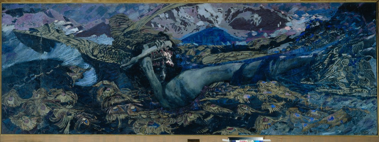 Svržení démona, 1902 od Mikhail Aleksandrovich Vrubel