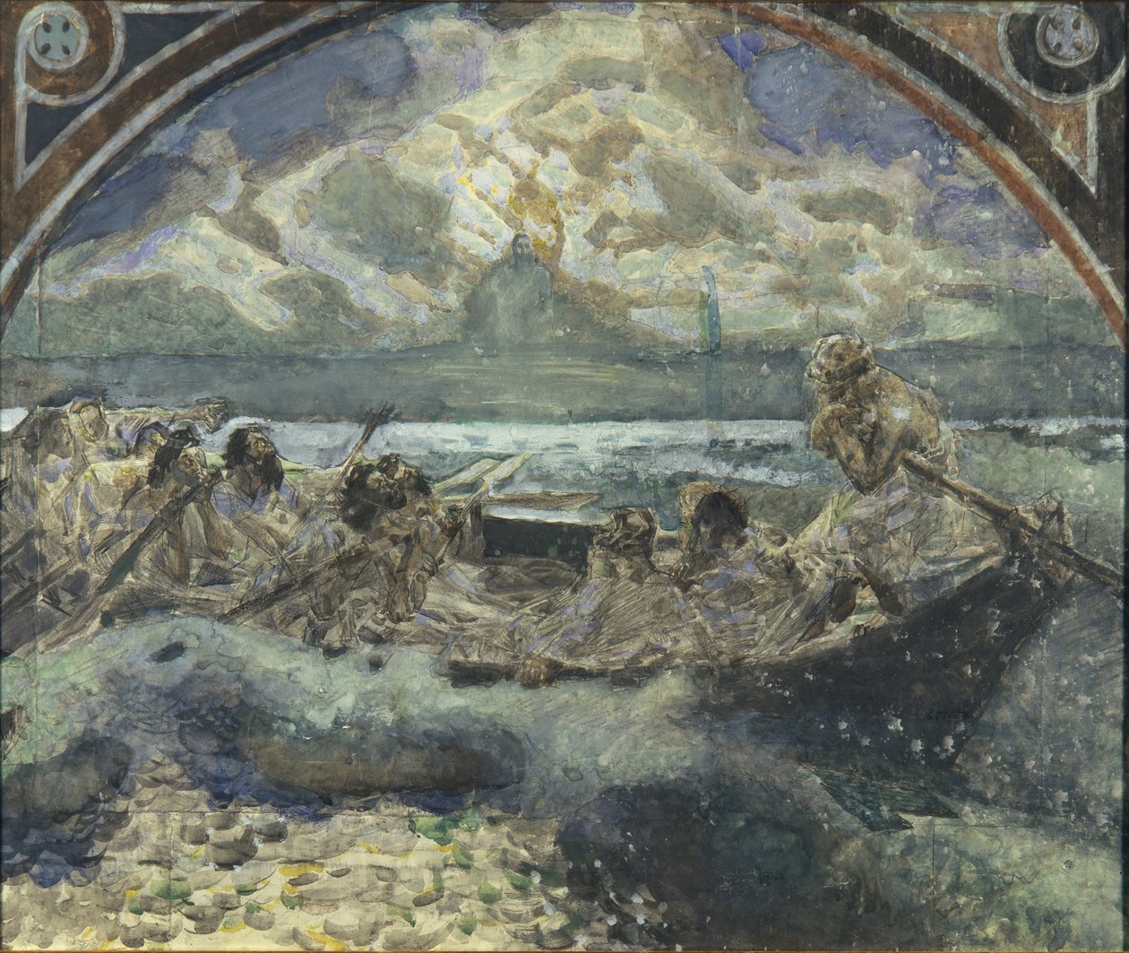 Ježíš chodí po vodě, 1890 od Mikhail Aleksandrovich Vrubel