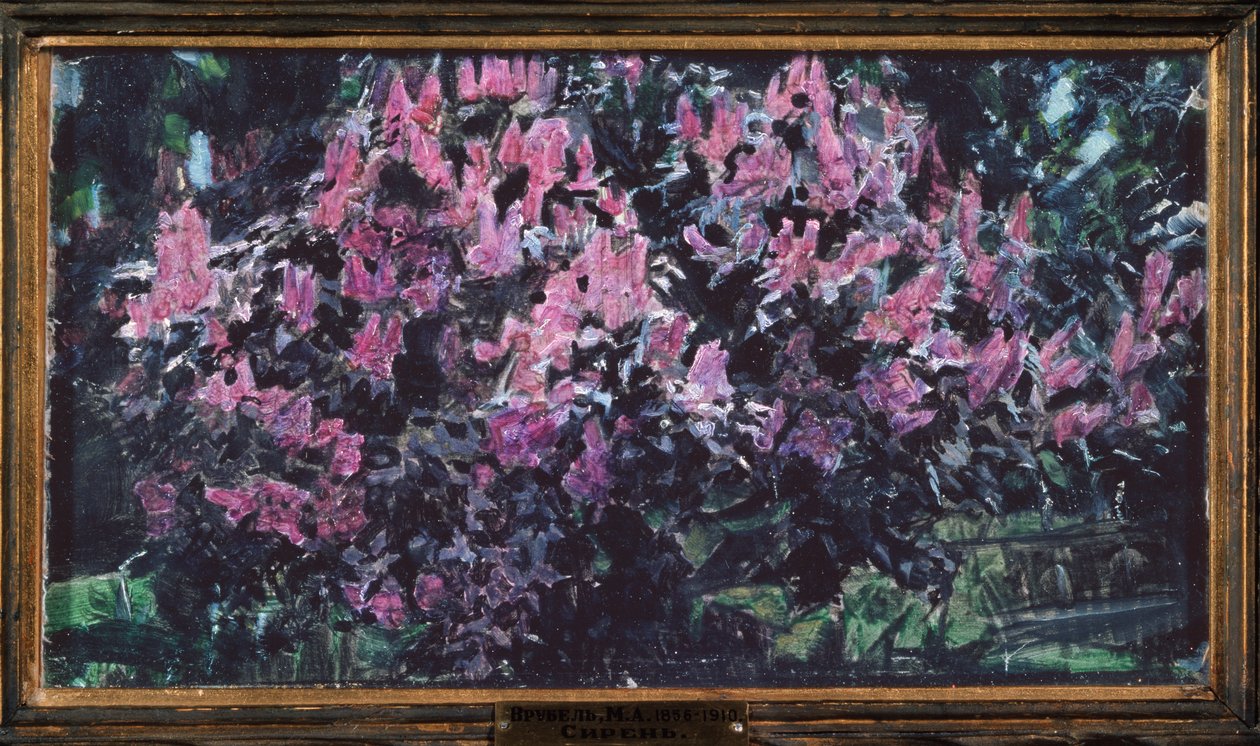 Šeřík (Lilac) - Obraz Michaila Alexandroviče Vrubela (Vrubel) (1856-1910), olej na dřevě, ruské umění 19.-20. století, modernismus - Státní Treťjakovská galerie, Moskva od Mikhail Aleksandrovich Vrubel