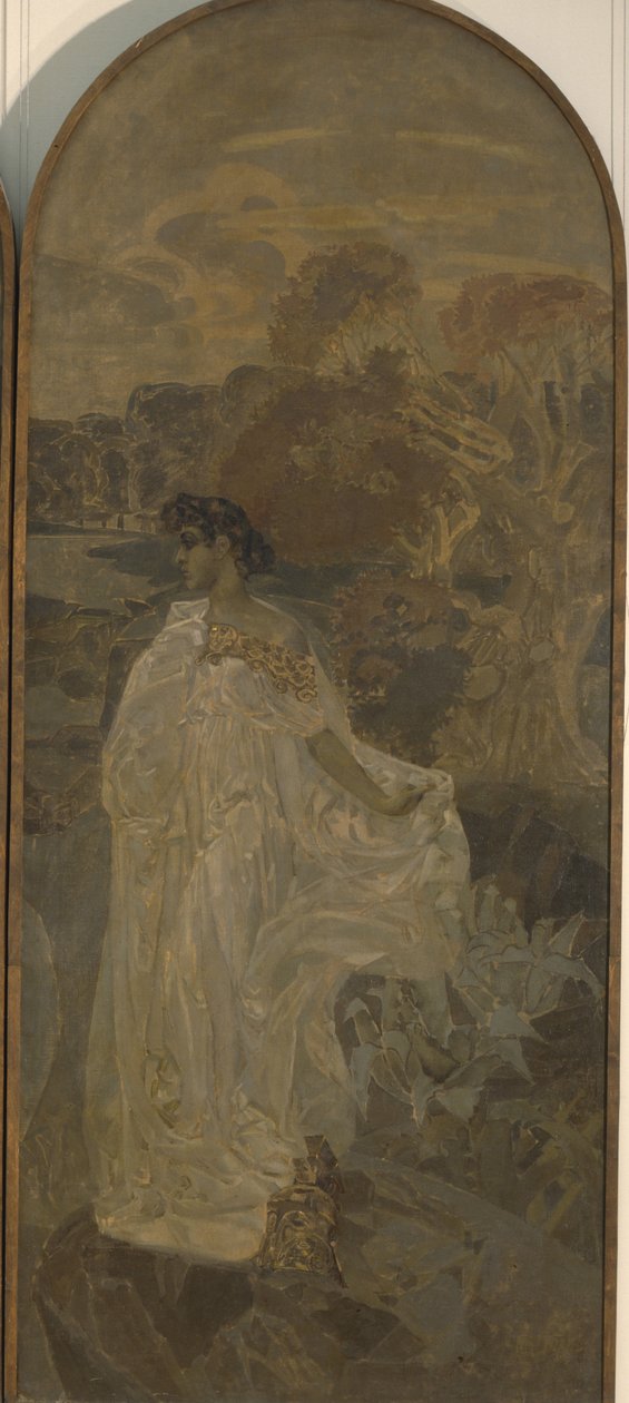 Minerva Triptych Soud z Paříže, 1893 od Mikhail Aleksandrovich Vrubel