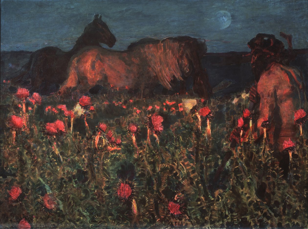 Noc se blíží, 1900 od Mikhail Aleksandrovich Vrubel