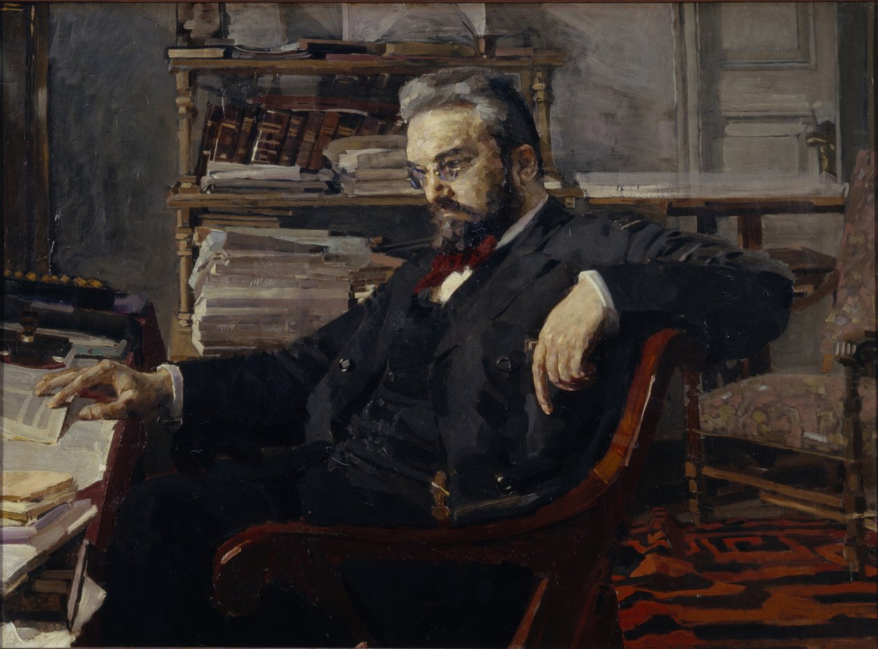 Portrét Konstantina Dmitryeviče Artsybuševa 1849-1901, 1897 od Mikhail Aleksandrovich Vrubel