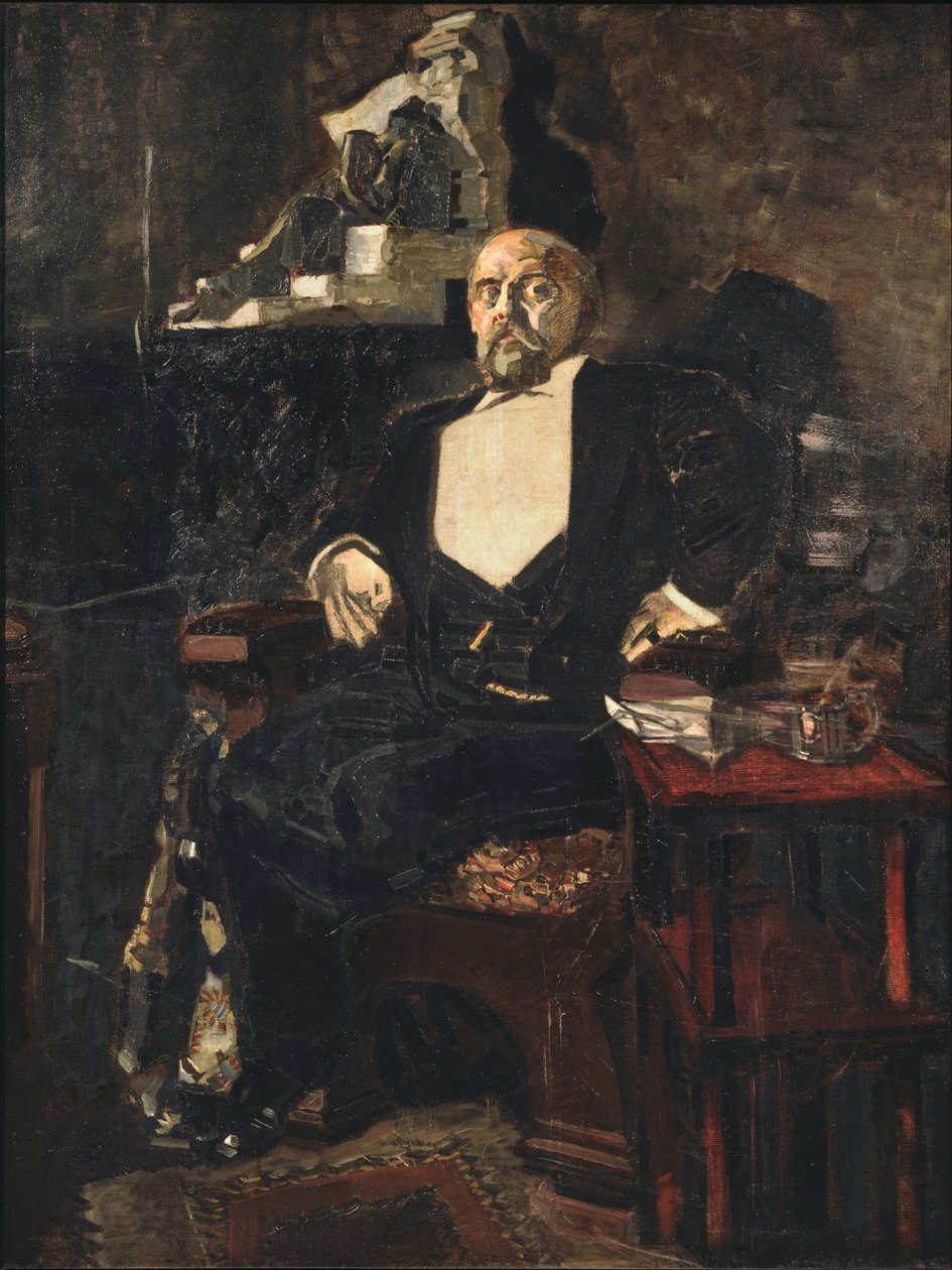 Portrét zakladatele první ruské soukromé opery Savva Mamontov 1841-1918, 1897 od Mikhail Aleksandrovich Vrubel