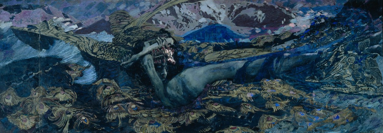 Svržení démona, 1902 od Mikhail Aleksandrovich Vrubel