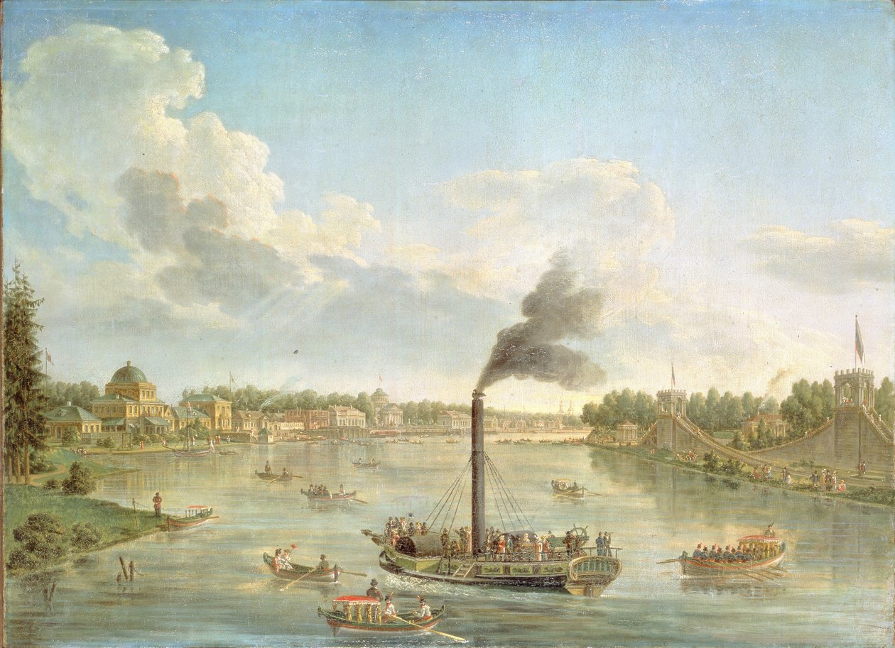 Velký palác Peterhof ve Finském zálivu, 1761 od Mikhail Ivanovich Makhaev