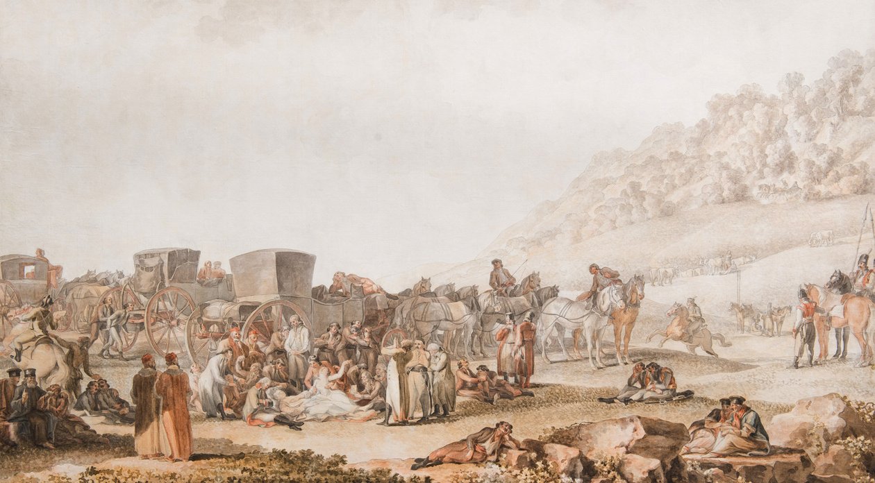 Smrt prince Grigorije Poťomkina v besarabské stepi, 1791. od Mikhail Matveevich Ivanov