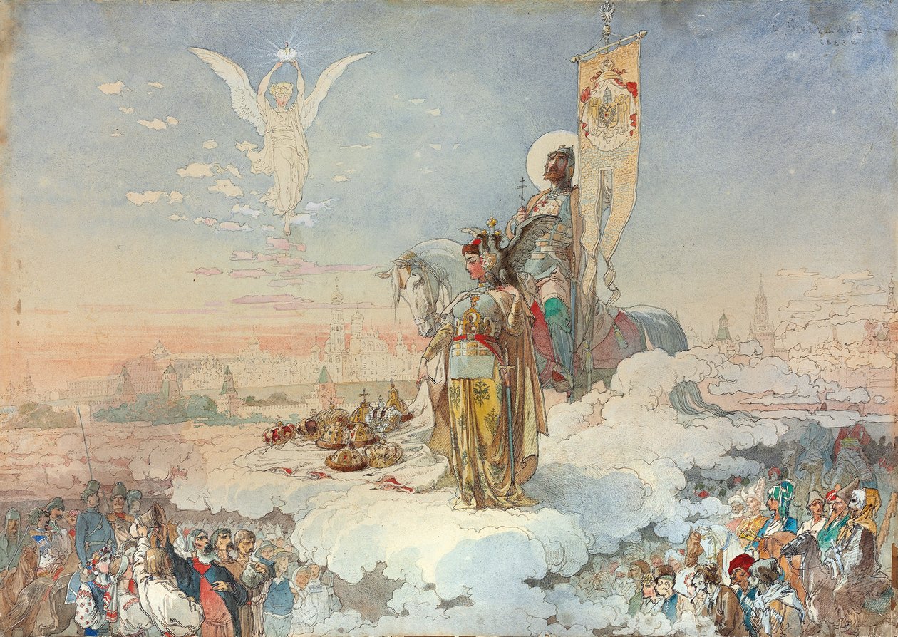 Korunovace Alexandra III., 1883 od Mikhail Mikishchin
