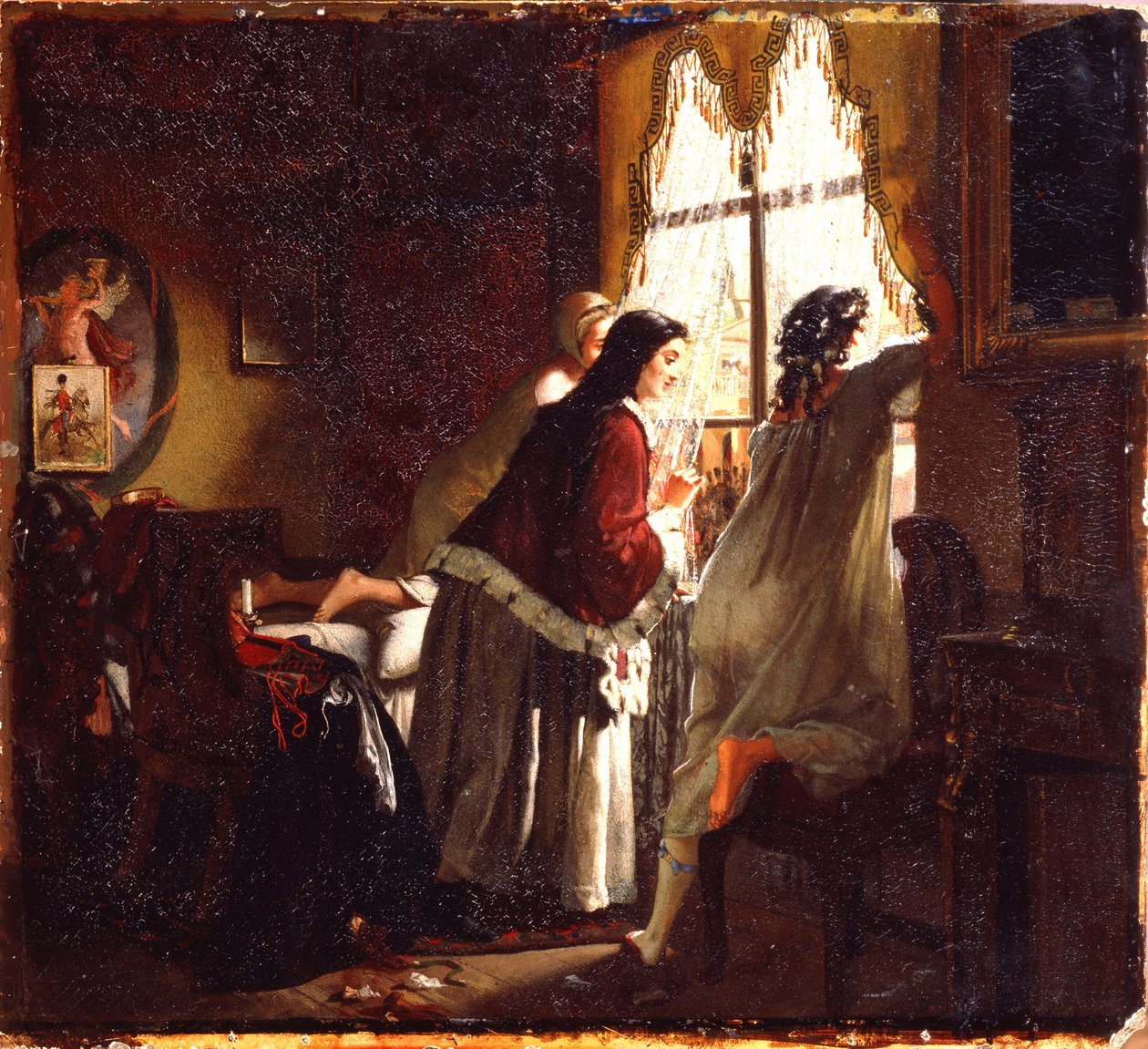 Ilustrace k básni Tambovská žena pokladníka podle M. Lermontova, 1862 od Mikhail Petrovich Klodt Baron
