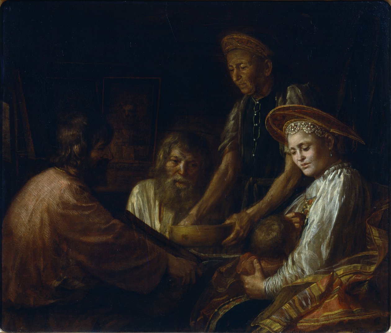 Selský pokrm, 1774 od Mikhail Shibanov