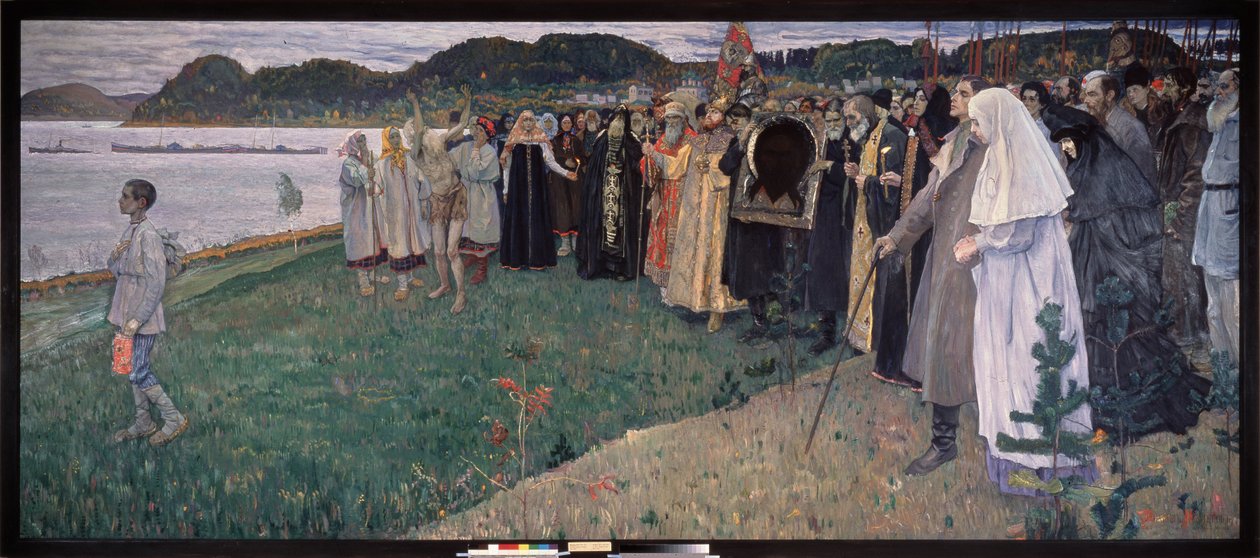 V Rusku populární duše (In Russia, The Folk Soul). Obraz Michaila Vasiljeviče Nesterova (1862-1942), olej na plátně od Mikhail Vasilievich Nesterov