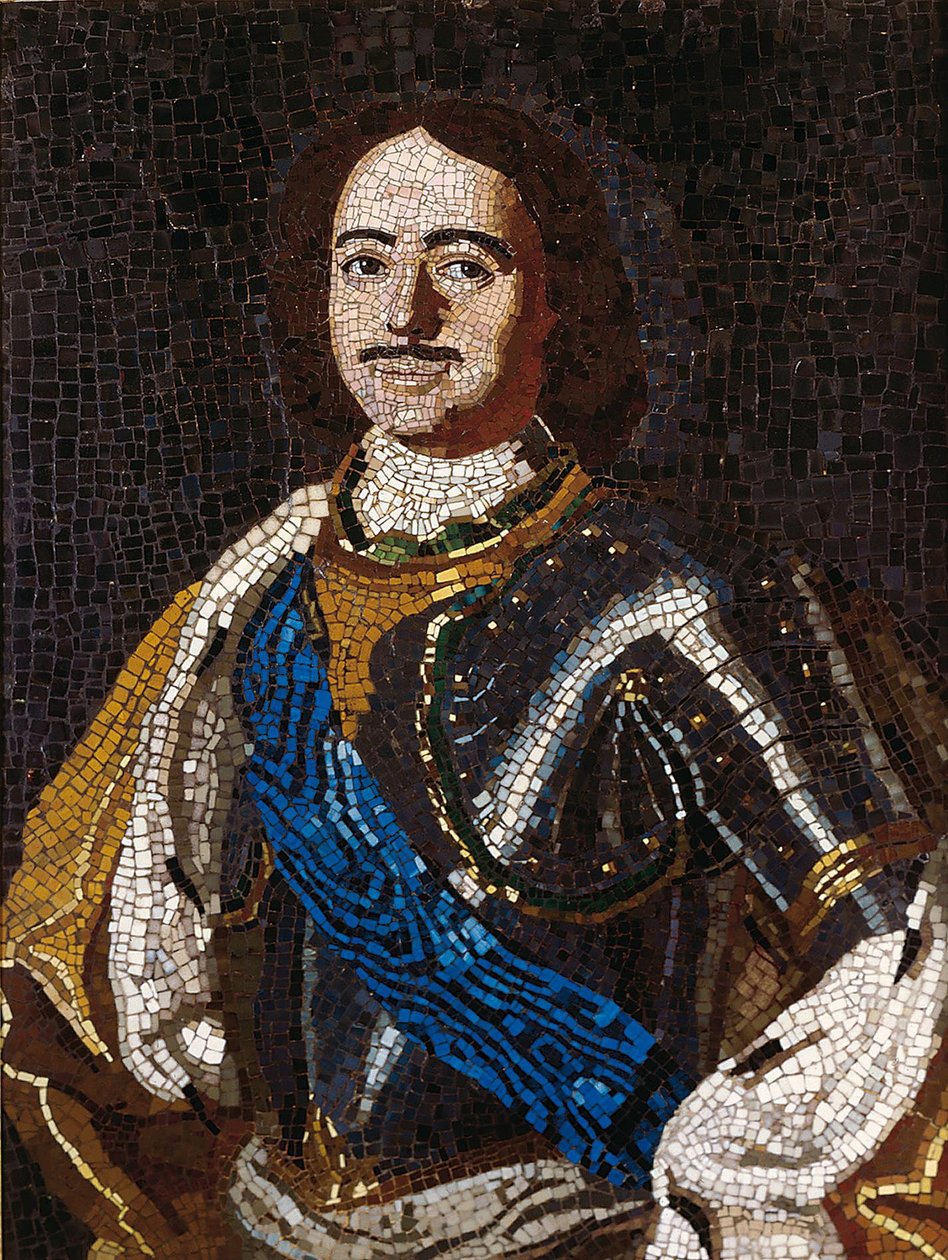 Portrét císaře Petra I. Velikého 1672-1725, 1754 od Mikhail Vasilyevich Lomonosov