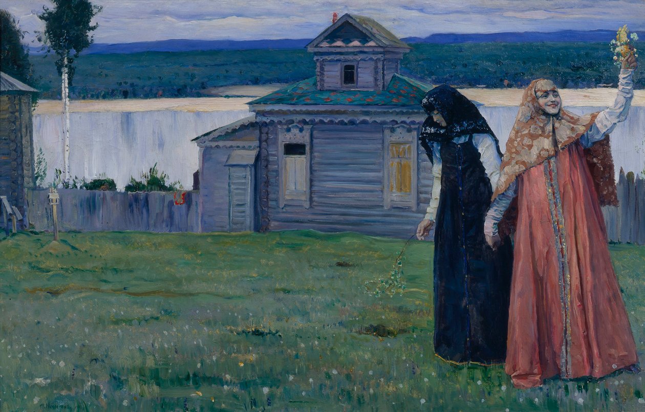 V odlehlém klášteře sestry, 1915. od Mikhail Vasilievich Nesterov