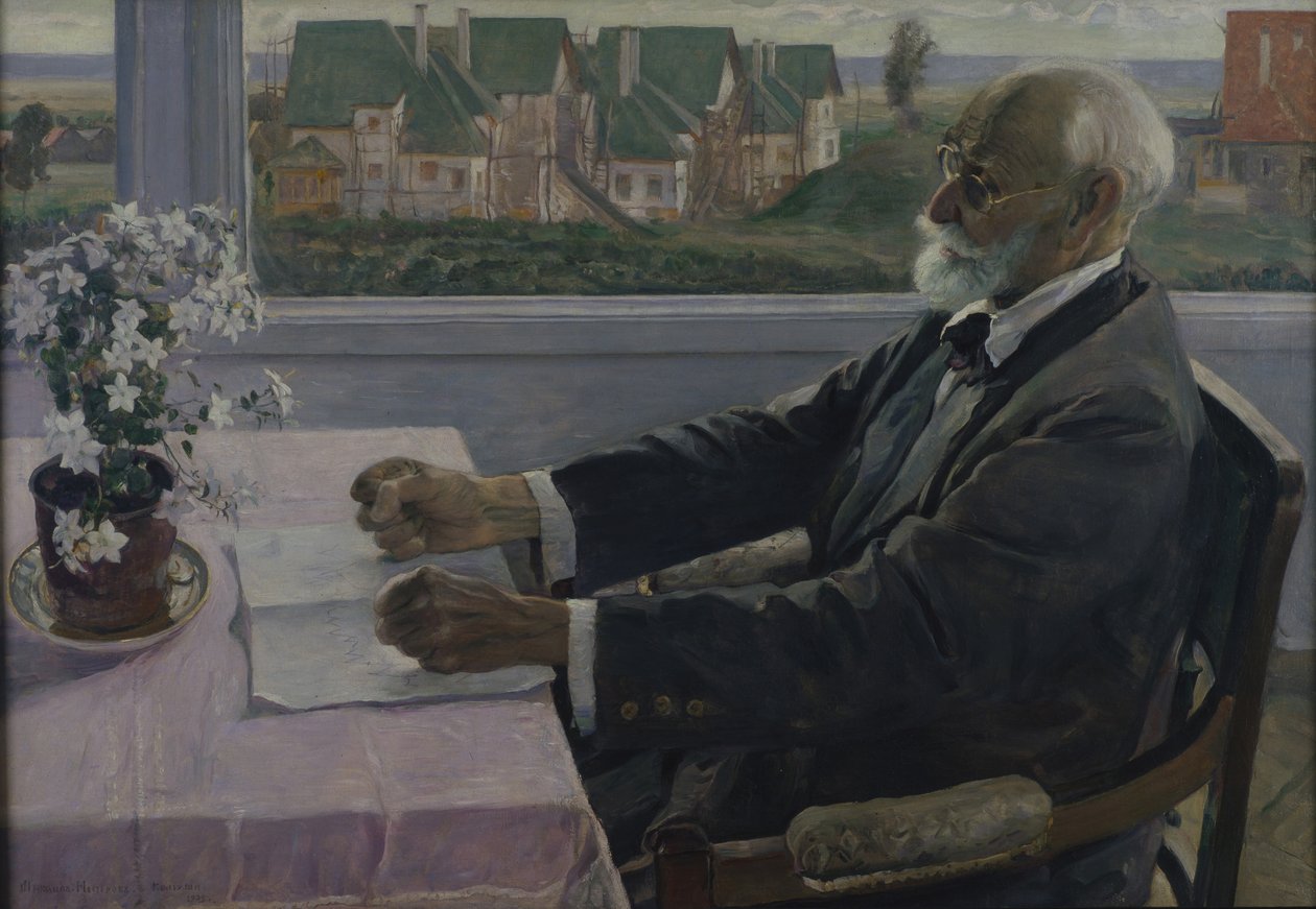 Portrét fyziologa, psychologa a lékaře Ivana P. Pavlova 1849-1936, 1935 od Mikhail Vasilievich Nesterov