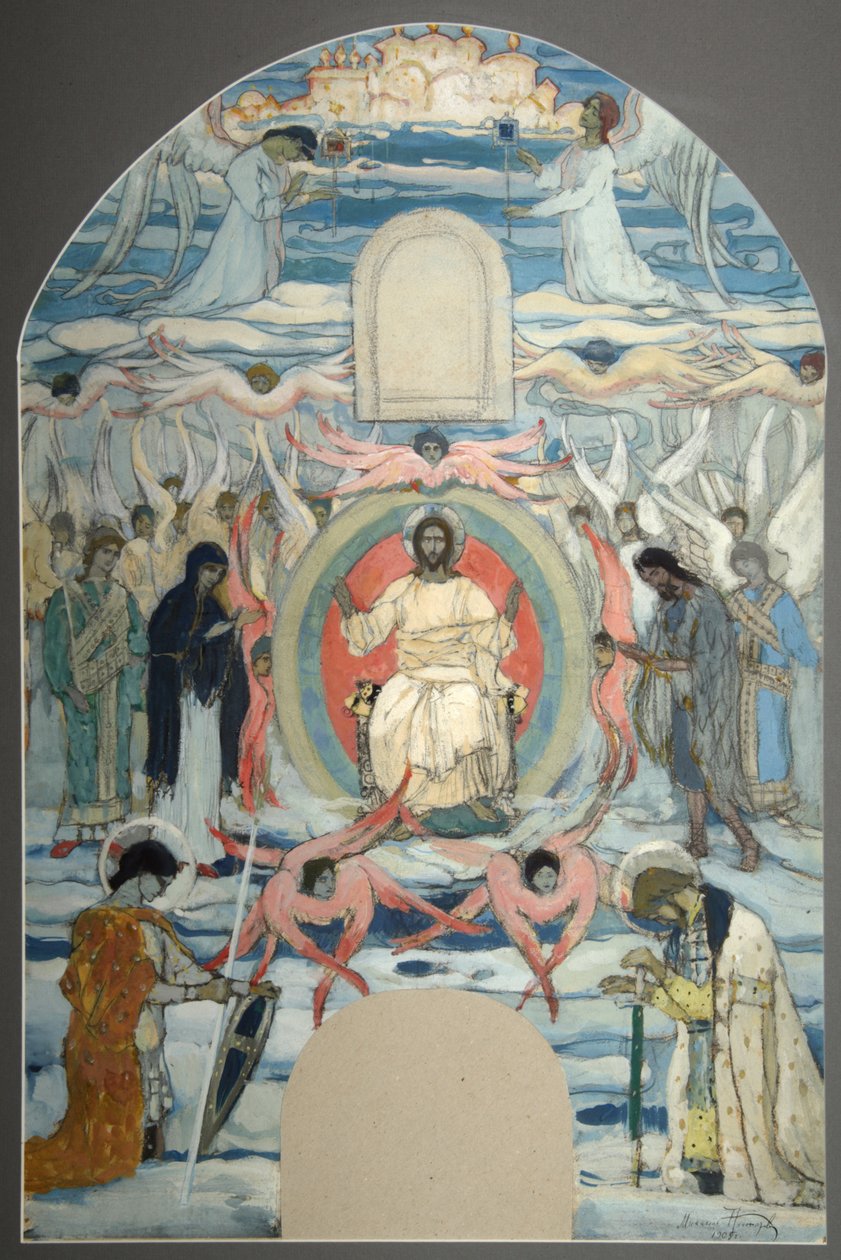 Spasitel na trůn, 1905 od Mikhail Vasilievich Nesterov