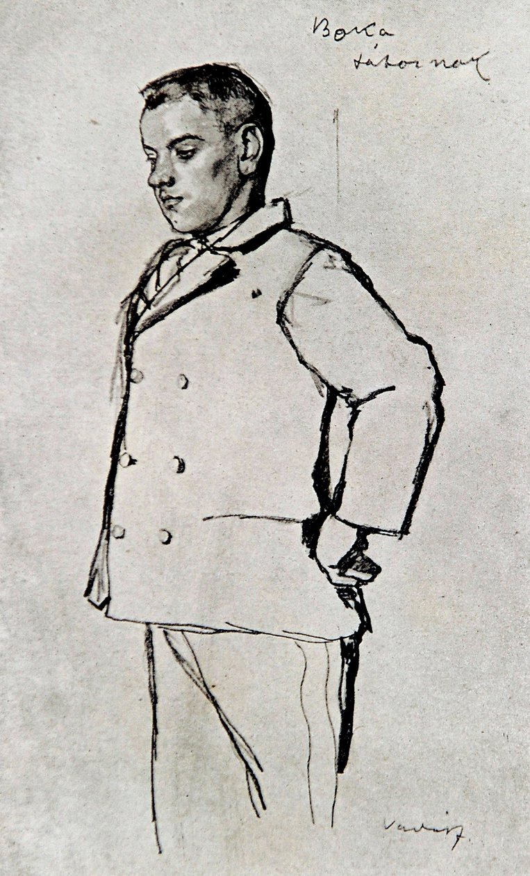 Ilustrace ve Ferencu Molnárovi- Paul Street Boys od Miklós Vadász