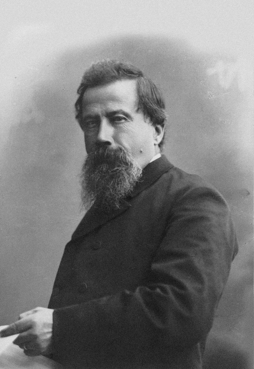 Portrét skladatele Amilcare Ponchielliho 1834-1886. od Milano . Guigoni and Bossi