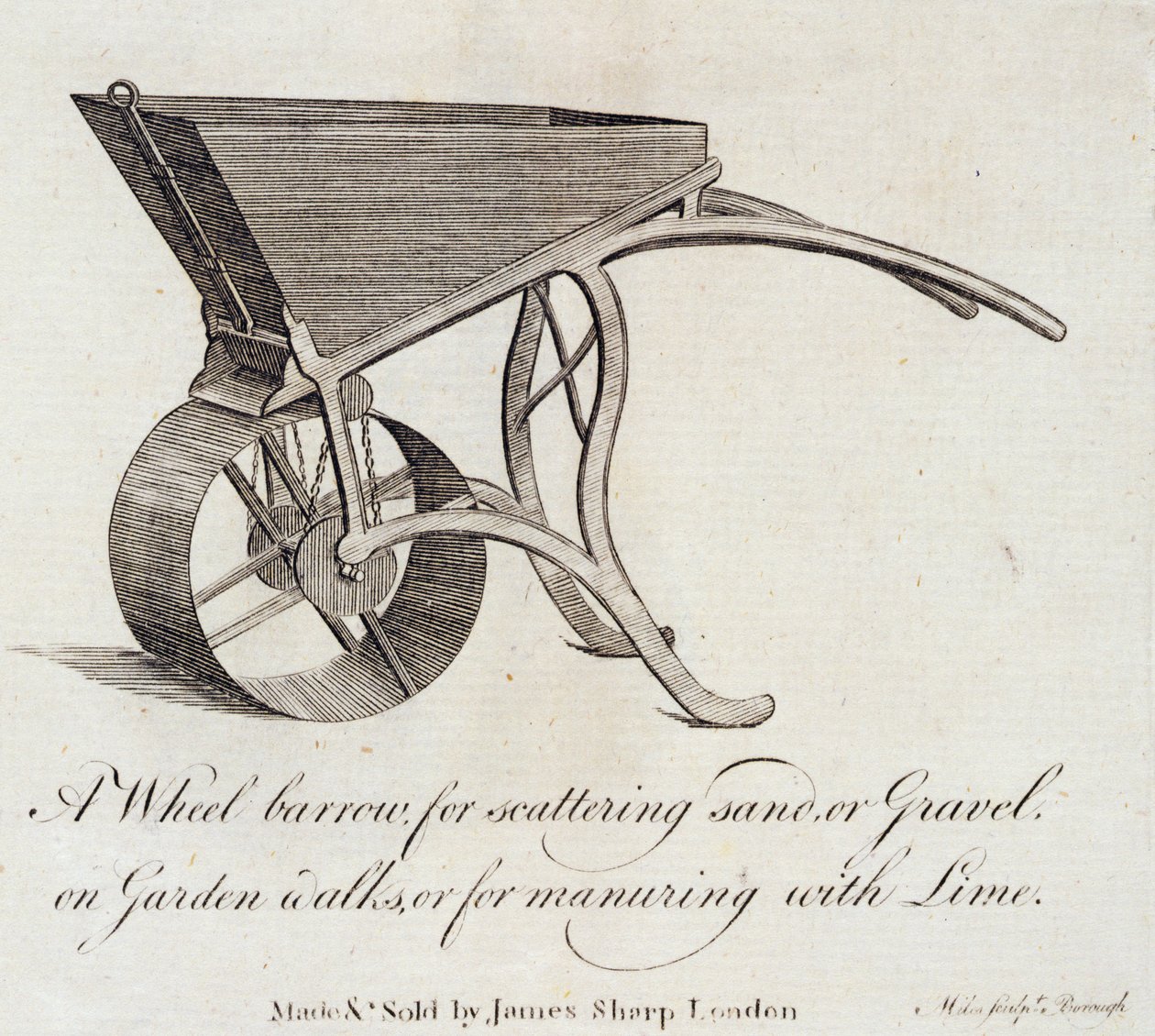 Trakař, 1773 od Miles