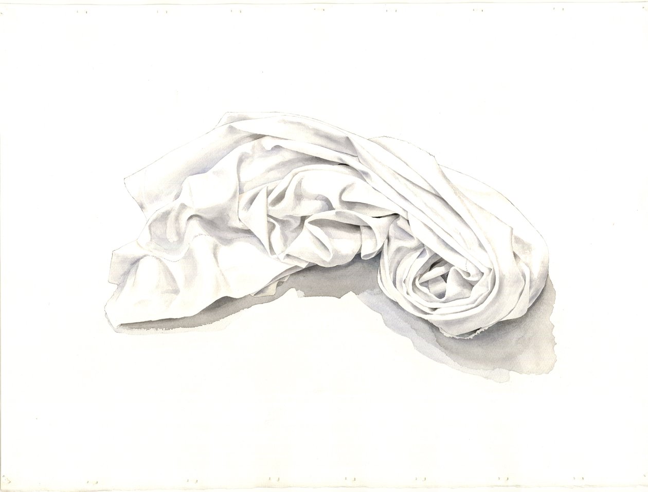 Stočený list, 2004 (wc na papíře) od Miles Contemporary Artist Thistlethwaite