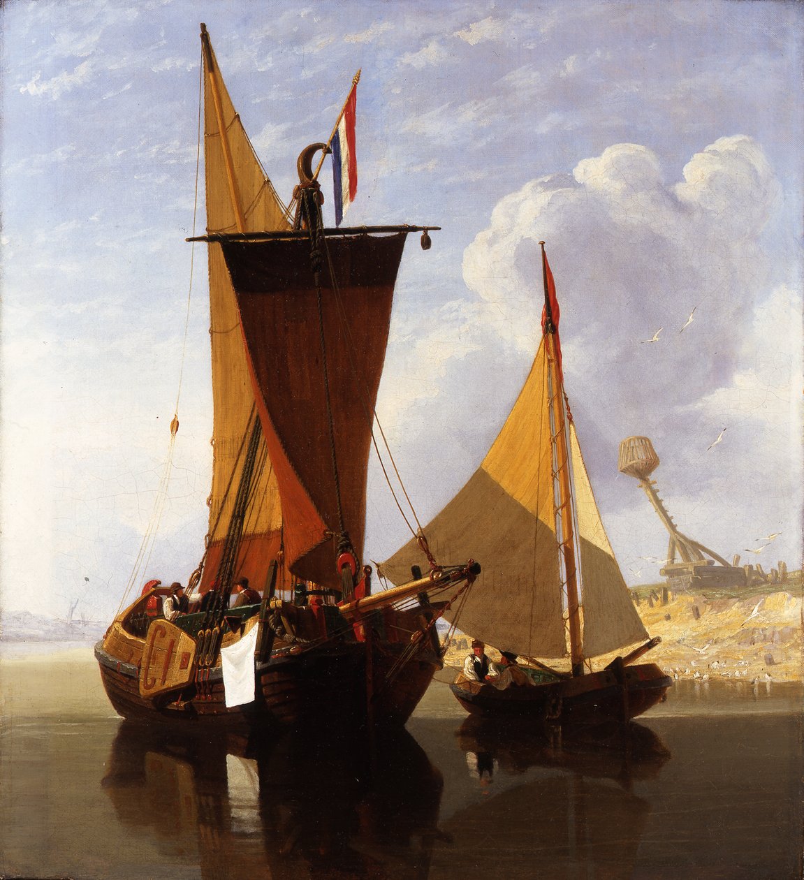 Lodě na Medway od Miles Edmund Cotman