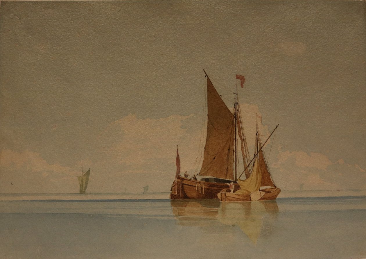 Klid, datum neznámé (akvarel a tužka na papíře) od Miles Edmund Cotman