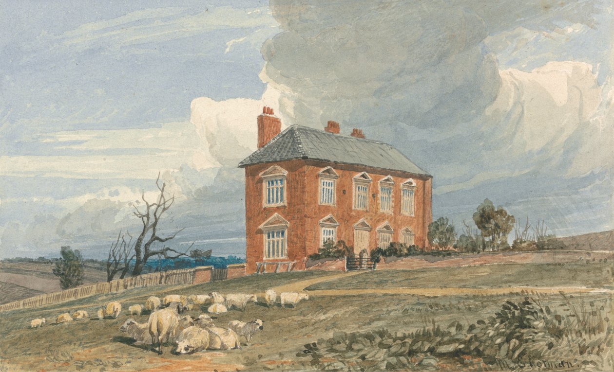 Irmingland Hall, Norfolk od Miles Edmund Cotman