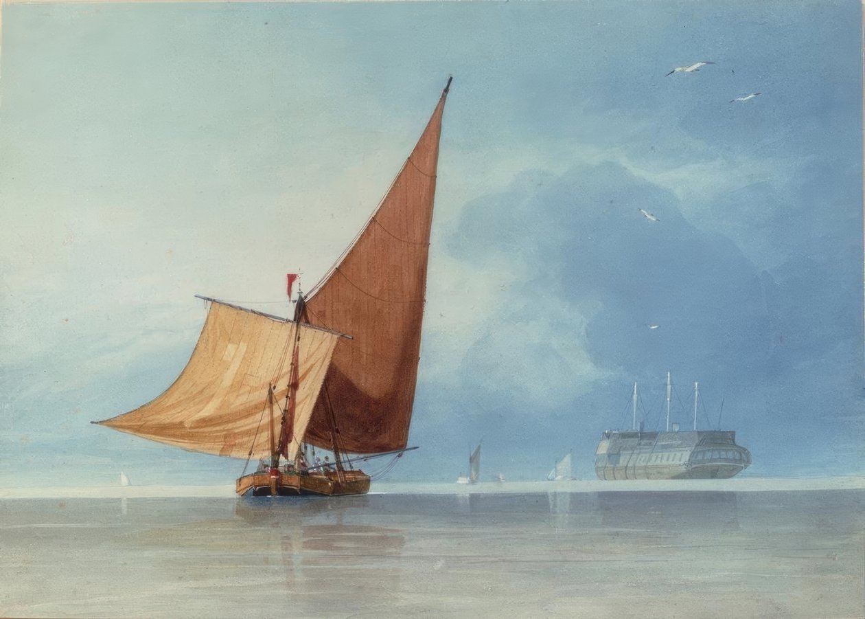 Doprava u vchodu do Medway, Kent od Miles Edmund Cotman