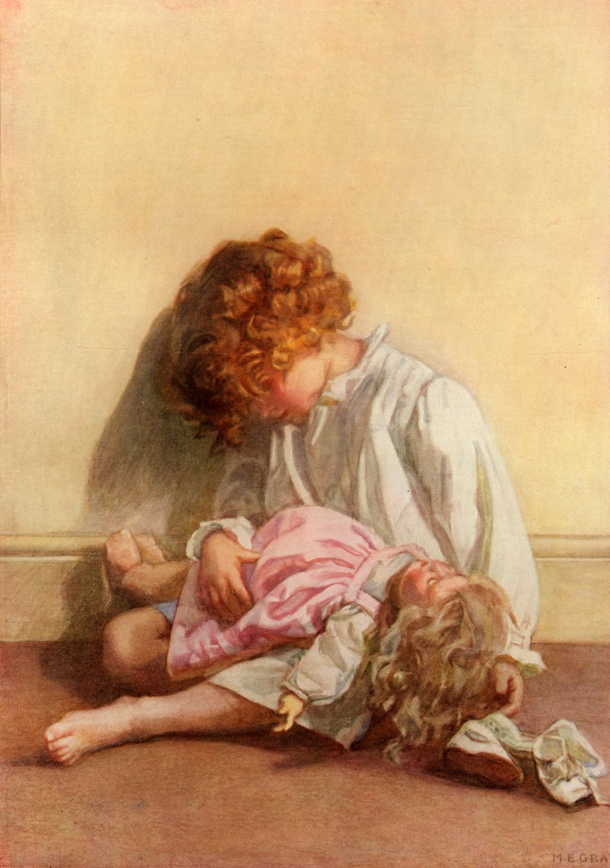 „Instruovat svou panenku v umění chodit pěkně do okolí“, 1914. od Millicent Etheldreda Gray
